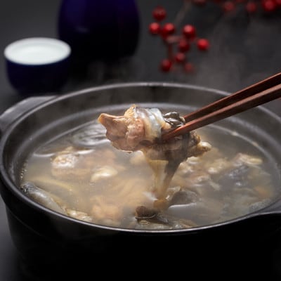 【のし付き】神奈川産すっぽん鍋丸ごと1匹(620g)＆濃厚すっぽんスープ2本(各180g)セット【配送不可地域：離島】