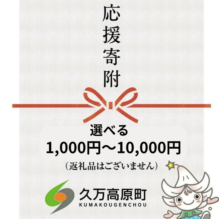 【ふるさと納税】【返礼品なし】久万高原町へのご寄附1,000円～10,000円