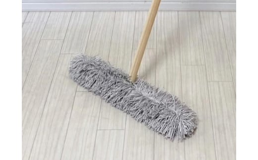 <むろの屋> モコモコ省スペースモップレギュラー用 替え糸 ＜グレー＞ 【 日用品 掃除 用品 モップ 最高級 マイクロファイバー スペア ストック 洗い替え かわいい おしゃれ デザイン インテリア HYLON ハイロン 】
