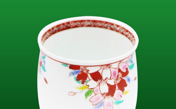 【山口政勝工房】さくら絵 湯呑 小 [UBW009] 焼き物 やきもの カップ 湯呑み