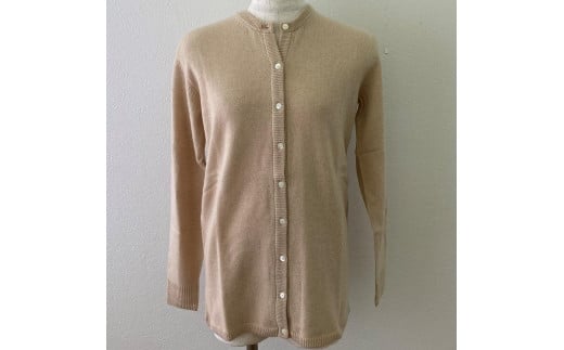 レディースロングカーディガン（ベビーカシミヤ100%）　ベージュ（Ｍサイズ） 20403M