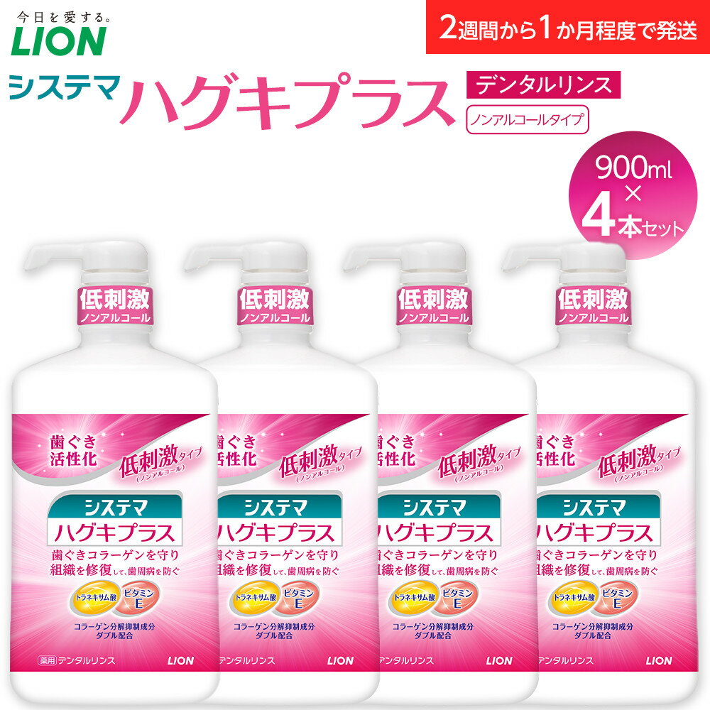 【ふるさと納税】【寄附額見直しました！】LION ハグキプラスリンスセット 日用品 ふるさと納税 | ライオン 歯みがき システマハグキプラス 歯周病ケア システマハグキプラスデンタルリンスノンアルコールタイプ ライオン小田原工場 ライオンブランド 神奈川県 小田原市