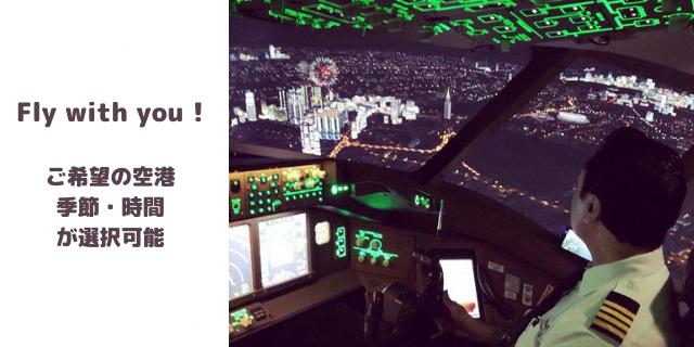 
フライトシミュレーター操縦体験　３０分コース【パイロット体験】(品川区民対象外)
