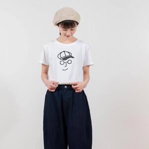《1》【KEYMEMORY 鎌倉】キャスケットイラストTシャツ WHITE