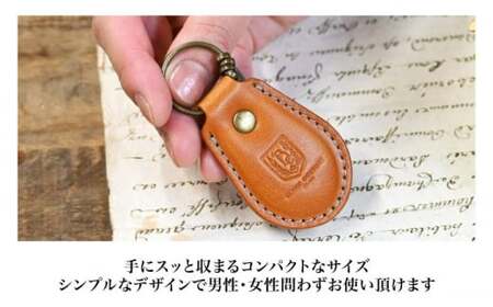 本革ドロップ型キーホルダー ノワール(黒色)　滋賀県長浜市/株式会社ブラン・クチュール[AQAY057] キーホルダー キーホルダー キーホルダー キーホルダー キーホルダー