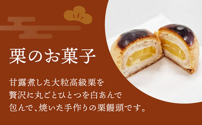 【老舗の菓子屋 鹿の子】和菓子 「一つ栗」 6個《築上町》【有限会社 御菓子司 鹿の子】 [ABAC021]