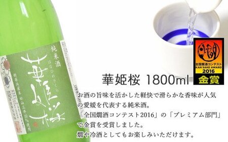 ２蔵（梅錦・華姫桜）飲み比べ「金賞受賞の純米酒1.8L×２本」と「米こうじの甘酒×２本」「ひのき枡（8勺）」