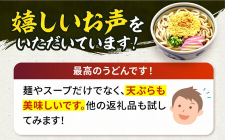 【全6回定期便】天ぷら うどん 12食[VAI056]うどん 天ぷらうどん 天ぷら 麺 麺類