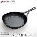 【ふるさと納税】南部鉄器 スキレット 25cm 鉄分補給 IH対応 直火対応 ハンドルカバー付き 鉄 鉄分 ハンドルカバー 調理器具 キッチン キッチン用品 日用品 貧血予防 岩手 岩手県 盛岡市