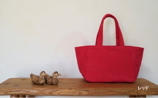 職人手作り直送！トートバッグ　S　レッド [アトリエSASSA 富山県 朝日町 34310108] キャンバス 帆布 バッグ 鞄 カバン ビジネス カジュアル お稽古バッグ