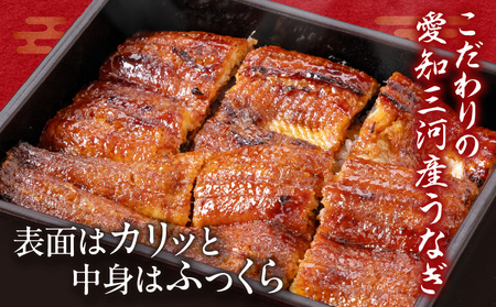 炭火手焼きうなぎ蒲焼3尾 化粧箱入（1尾あたり155g以上）・S061