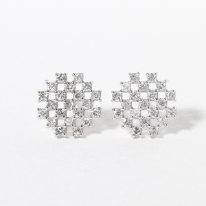 プラチナ　シンメトリー　ダイヤモンドピアス　0.28ct　BQ-74