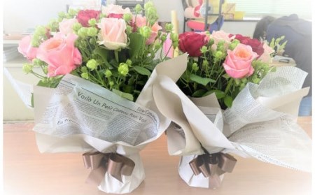 そのまま飾れる花瓶付バラのブーケMサイズ 12本 薔薇 バラ 花束 花束 花束 花束 ブーケ G08_02 