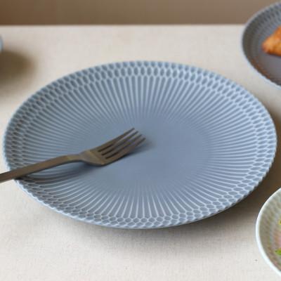 ふるさと納税 瑞浪市 【3色SET】美濃焼 さざなみ 24丸皿 24.2×3cm 520g 小田陶器 |  | 01