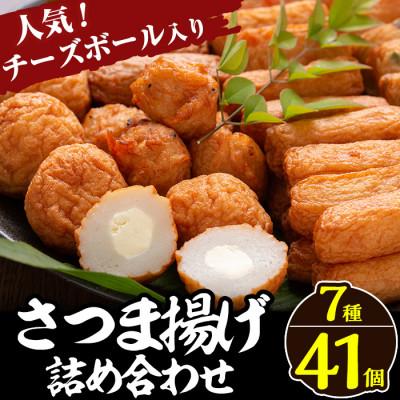 ふるさと納税 姶良市 さつま揚げ7種類(計41個入)詰め合わせセット【田中かまぼこ店】a002