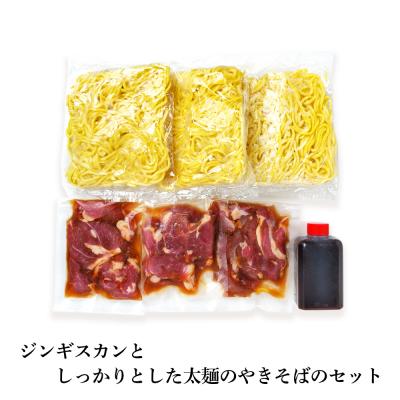 ふるさと納税 千歳市 ジンギスカンやきそば9食セット!＜肉の山本＞ |  | 01