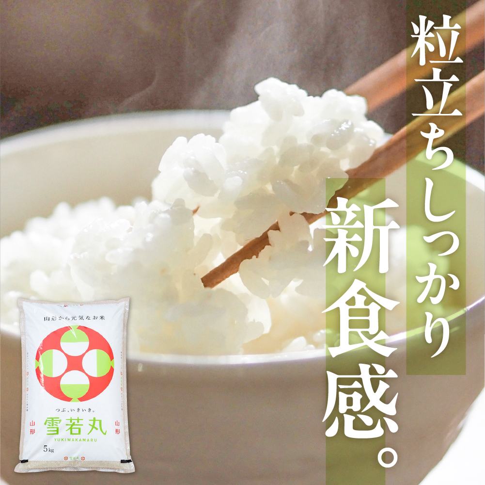 【令和7年産米】☆2026年2月後半発送☆ 雪若丸 5kg（5kg×1袋）山形県 東根市産　hi003-147-023-2