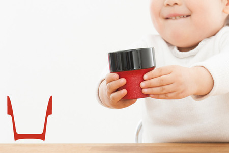 aeru 津軽塗りの こぼしにくい コップ （橙七々子塗り） 食器 津軽塗 湯呑 湯呑み 湯のみ ぐい呑み ベビー 赤ちゃん 子供 介護 高齢者 プレゼント ギフト ベビー用品 ベビー食器 こども食器