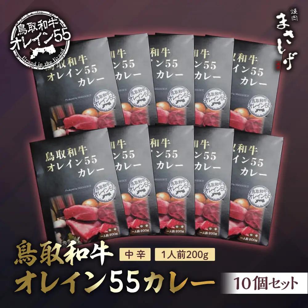 鳥取和牛オレイン５５カレー １０個セット レトルトカレー 鳥取和牛