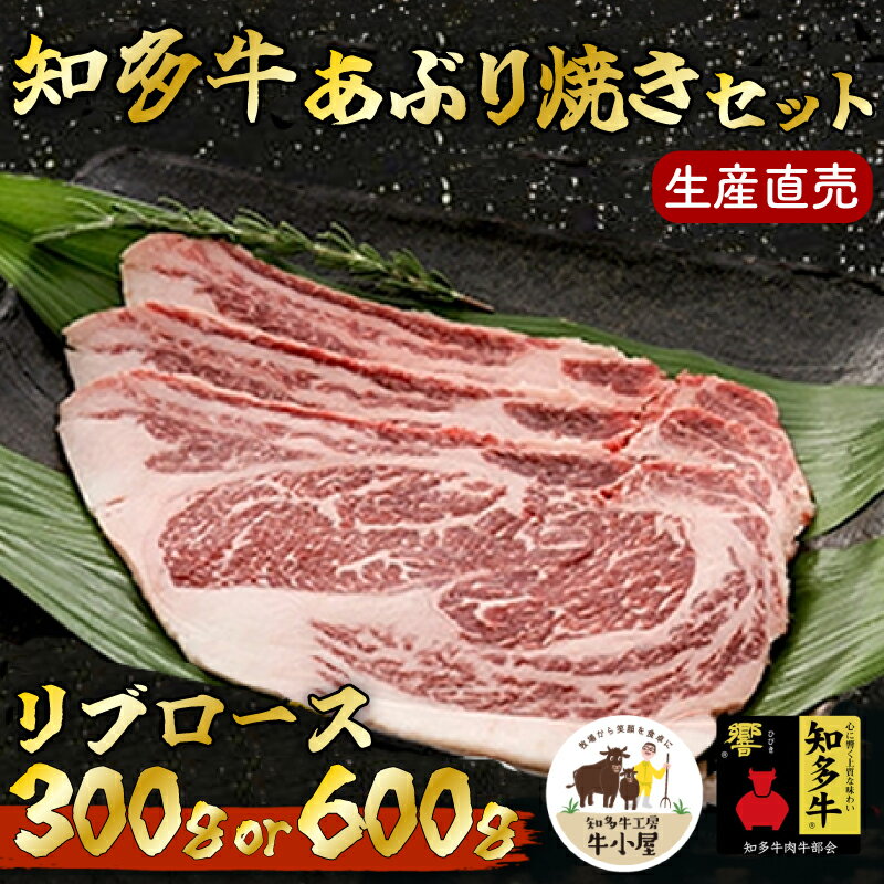 【ふるさと納税】 容量選べる 知多牛 響 リブロース 炙り焼き セット 300g 600g 冷凍 焼肉 生産直売 （ ふるさと納税 焼肉 牛肉 焼き肉 肉 牛 ふるさと ふるさと納税 リブローズ 焼肉 ）愛知県 南知多町