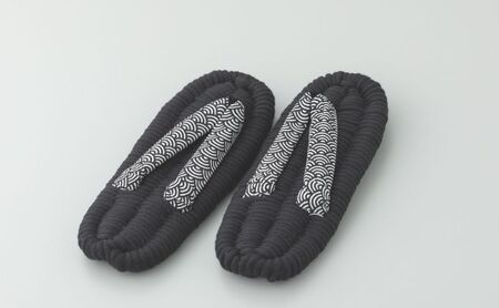 布ぞうり MERI 青海波　布草履 室内履き 健康 洗える 墨田区 M：24cm