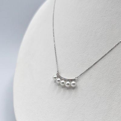 ふるさと納税 伊勢市 PT900/850ダイヤモンド0.07ct アコヤ真珠ペンダント3.5mmUP　1889 |  | 01