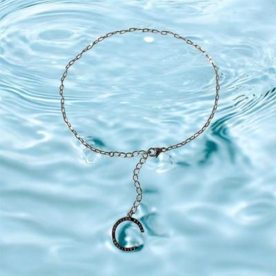 ふるさと納税 茅ヶ崎市 【Cチャーム】CHIGASAKI SOUTHERN C アンクレット シルバーチェーン