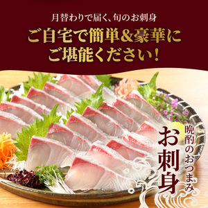 【お楽しみ 定期便】延岡産活〆鮮魚 豪華 お刺身 12ヶ月 定期便 鮮魚 延岡産 刺身 ヒラメ 真鯛 カンパチ 季節 魚 ブリ ハマチ 国産 昆布〆 おつまみ カルパッチョ 鮮魚 魚介類 食品 冷蔵 