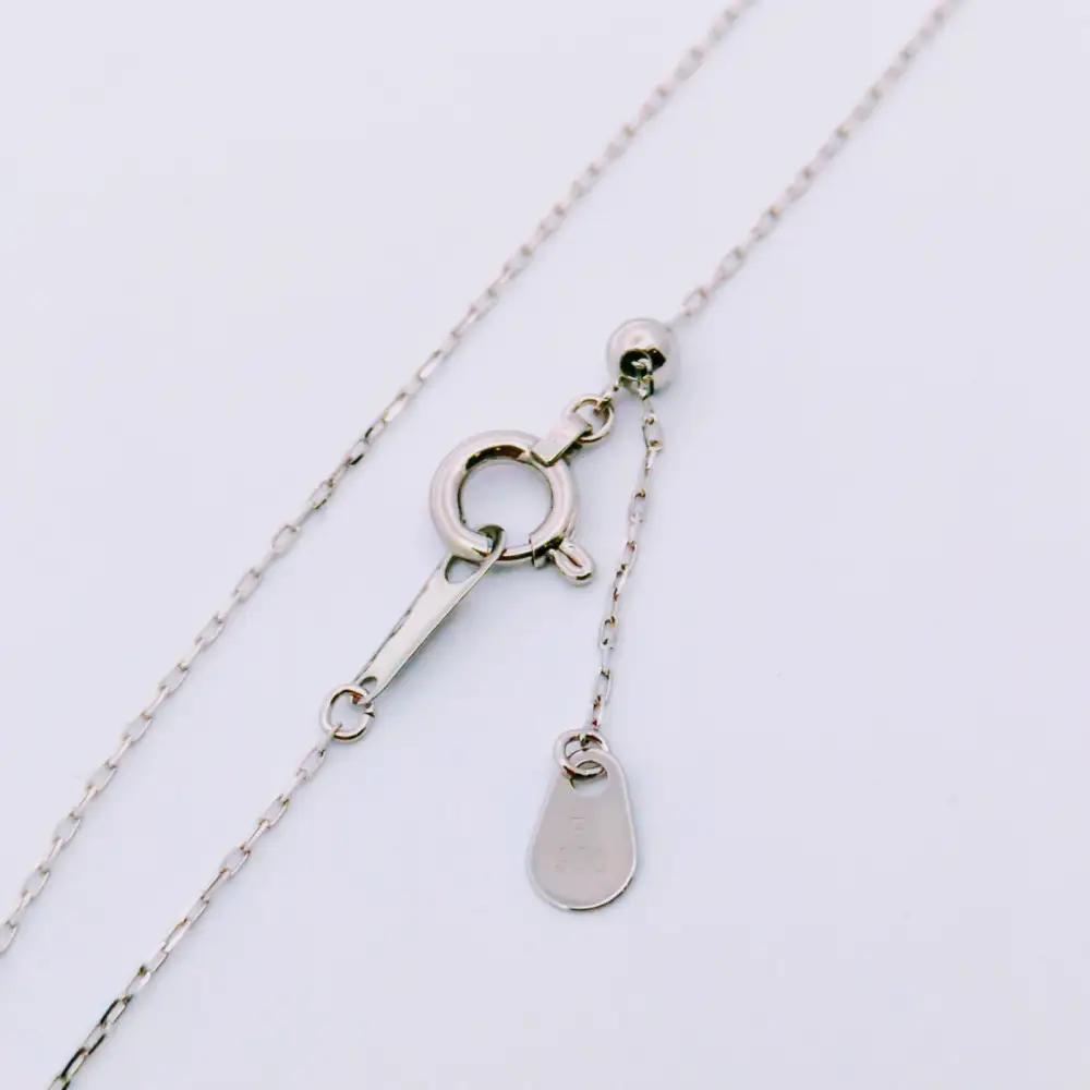【プラチナネックレス Pt900 グリームカット長小豆0.2 50cm】｜ネックレス 富山市 山森製鎖 ジュエリー