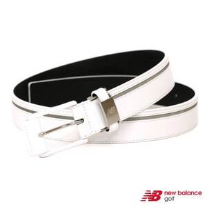 ニューバランスゴルフ　シンセティックレザーラインベルト　Unisex　ホワイト　6982002【1646512】