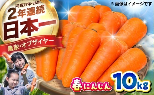【先行予約】【4月中旬より順次発送】春にんじん10kg / にんじん ニンジン 野菜 β-カロテン 食物繊維 抗酸化作用 栄養満点 熊本県産 菊陽町 菊陽にんじん 熊本野菜 日本一 採れたてにんじん  旬野菜 にんじんジュース【株式会社 まゆみ農園】 [BHCW001]