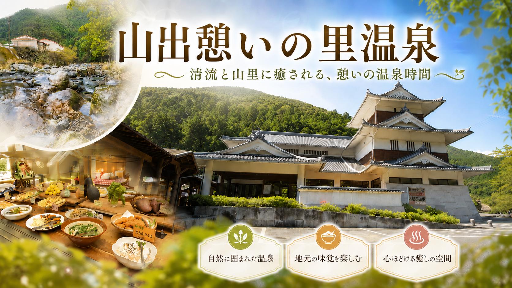 
                  山出憩いの里温泉 割引券 3000円 分 （ 宿泊 食事 レストラン） 商品券  お食事券 宇和海 愛媛県 愛南町 温泉 日帰り温泉 入浴券 温泉利用券 割引券 源泉かけ流し 弱アルカリ性 岩風呂 貸切風呂 家族風呂 愛媛 愛南町 南宇和 四国 宇和島 自然 川遊び キャンプ ドッグラン
疲労回復 リフレッシュ 癒し 産直 バイキング 体験
                