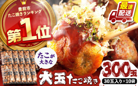 蛸が大きな和風味 たこ焼 30個×10袋 VAT004 たこ焼き たこやき