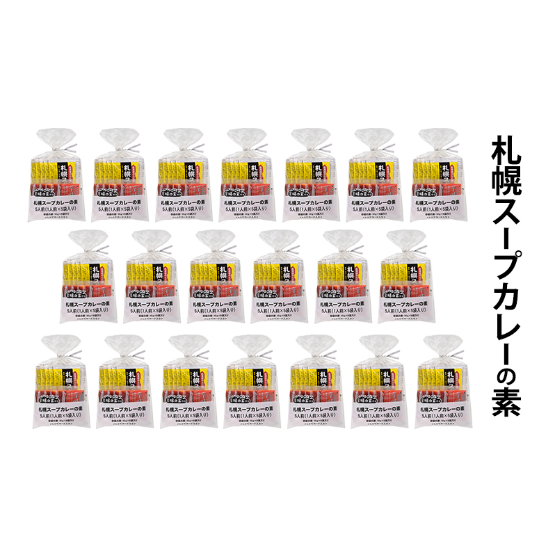 【20袋】札幌スープカレーの素 1袋5人前 (10袋×2箱) スープカレー カレー 素 香辛料 まとめ買い 大量_イメージ2