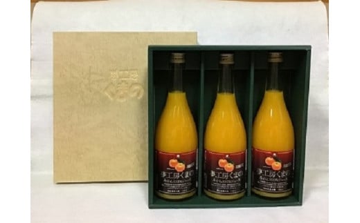 【糖度12度以上】無添加 果汁100％ マルチ栽培みかんジュース 720ml×3本 化粧箱入り ミカンジュース みかん ミカン 温州みかん ストレート フルーツジュース フルーツ 果物 くだもの 人気