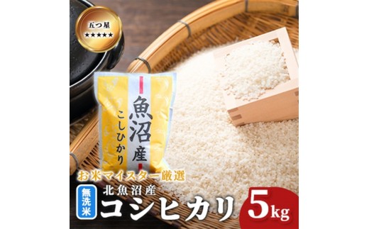 
                  令和7年産 五つ星お米マイスター厳選 無洗米 魚沼産 コシヒカリ 5kg ご飯 白米 和食 ブランド米 銘柄米 おにぎり お弁当 産地直送 精米したて
                