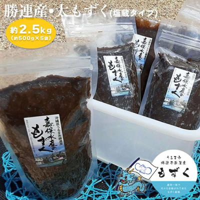 ふるさと納税 うるま市 【嘉保水産】勝連産・太もずく(塩蔵タイプ)約500g×5袋(約2.5kg)