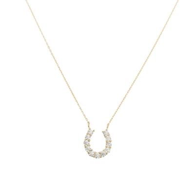 ふるさと納税 甲府市 18金製 ハート&キューピッドダイヤモンド0.3ct 馬蹄 ペンダントネックレス 【1455910】 |  | 02
