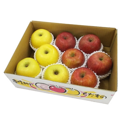 ２つとも濃厚な味わいが楽しめるりんごです！ぜひ、食べ比べてみてください！（写真は3㎏です。）