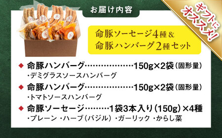 『命豚ソーセージ4種＆命豚ハンバーグ2種セット』 豚肉 ハンバーグ ソーセージ 詰め合わせ お取り寄せ 国産 ギフト 冷凍 沖縄市 / DELICATESSEN NUCHIBUTA[BCAR002]