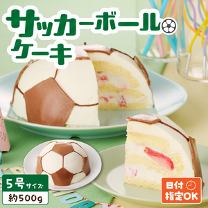 【いちごのバースデーケーキ】サッカーボールケーキ　スイーツ デザート 洋菓子 お取り寄せ 愛知県 小牧市 送料無料 誕生日ケーキ クリスマス お祝い デザイン デコレーション 日時指定可 [125L03]