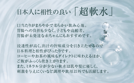 【定期便 6回】飛騨小坂の水（ナチュラルミネラルウォーター）500ml×24本（1箱24本入り）× 6カ月 超軟水 軟水 水 保存水 下呂市 小坂 飛騨【110-B】