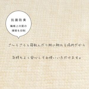 カーペット 日本製 抗菌防臭 犬 猫 ビオラ 261×261cm 江戸間 4.5畳 アイボリー【1640008】