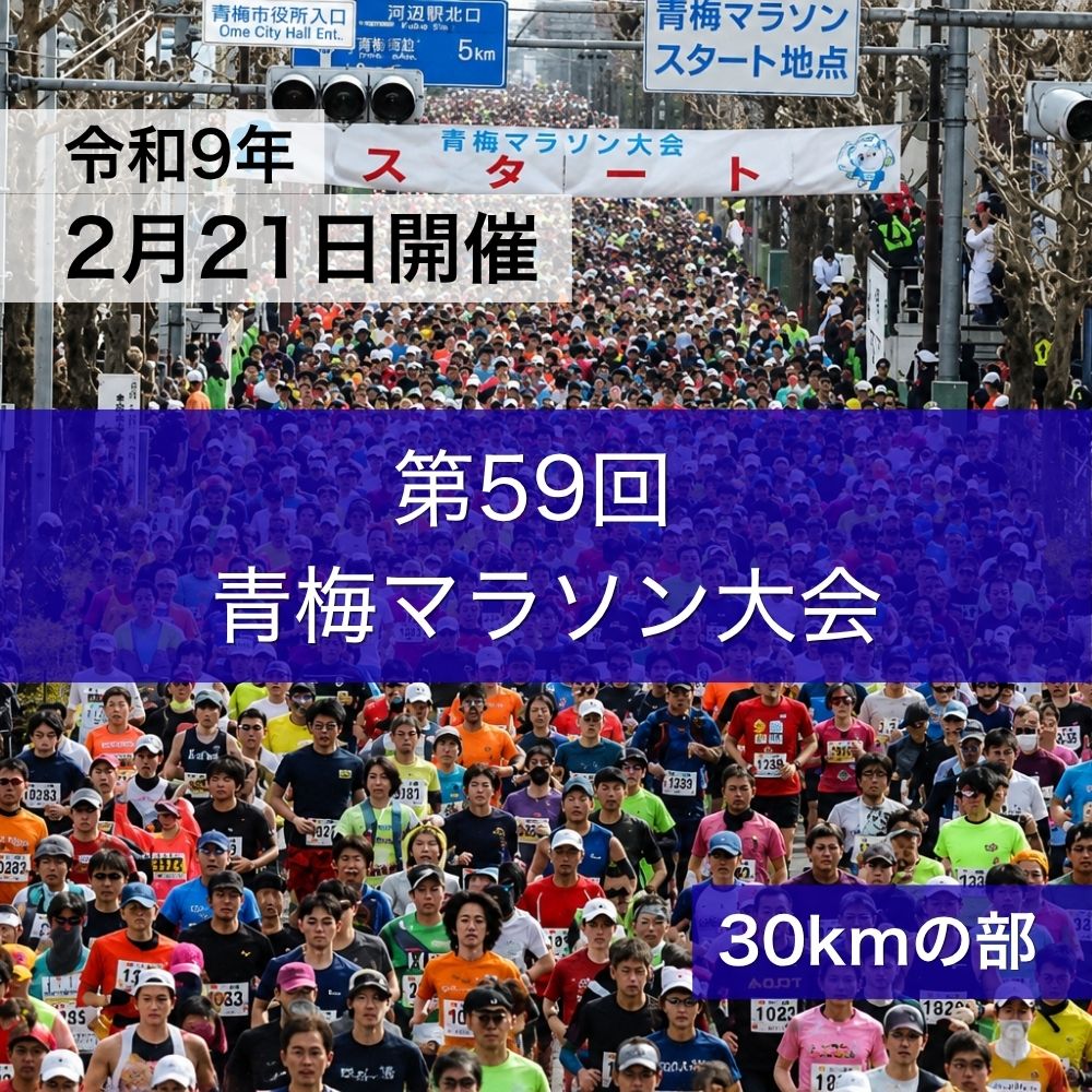 【ふるさと納税】マラソン 東京 第59回 青梅マラソン大会 30キロの部 出場権利 （1名分） 体験 出走権 参加券 チケット マラソン大会 スポーツ 先着 多摩川 青梅市 東京都