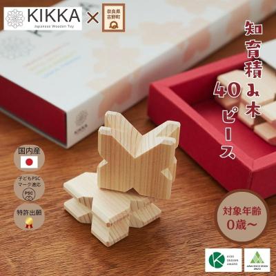 ふるさと納税 吉野町 知育積み木 KIKKA Basic40