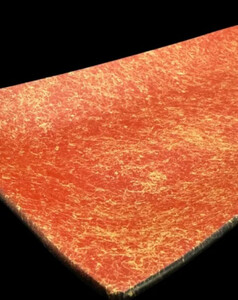 波レクタングルプレート 乱糸(マット仕上げ)本朱