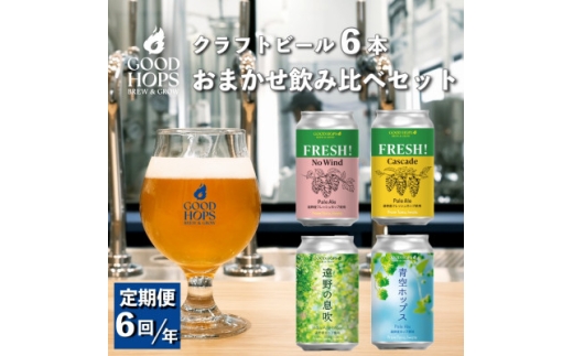 ＜発送月固定定期便＞クラフトビール おまかせ 6本セット GOOD HOPS全6回【4082162】