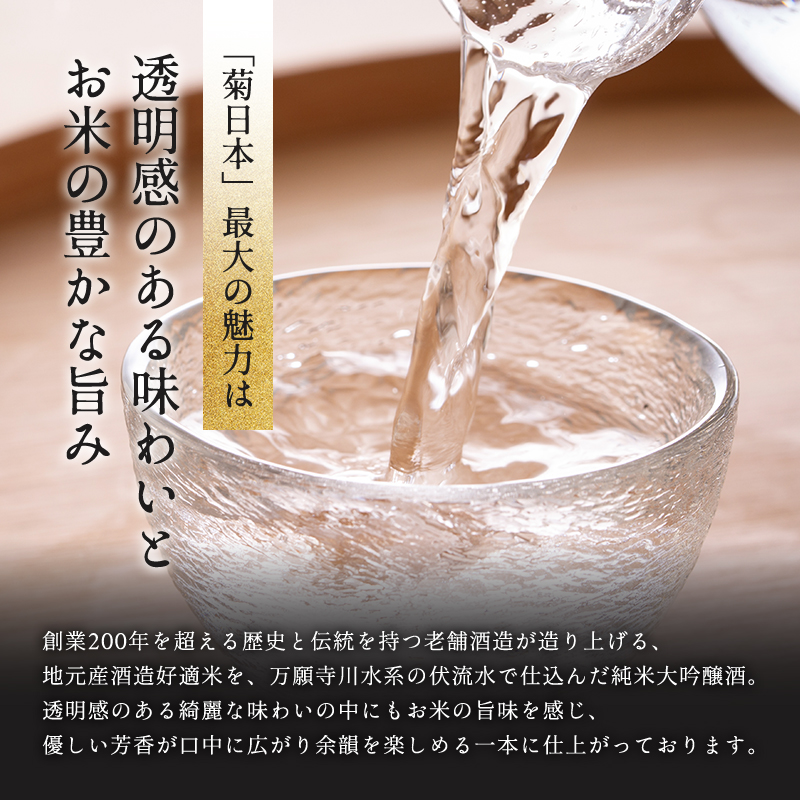 菊日本 純米大吟醸  2本セット おすすめ ギフト プレゼント お祝い お酒 日本酒 純米大吟醸酒