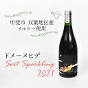 【ふるさと納税】【甲斐市産】ドメーヌヒデ　ソールスパークリング2021　甲斐市 ワイン 赤ワイン 家飲み ギフト 日本ワイン ナチュール スパークリング（AD-246）　 シャンパン スパークリングワイン お酒 甲斐市産