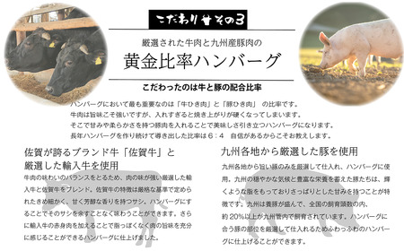 FM032_【最長半年待ちの大人気】佐賀牛入り熟成生ハンバーグ20個＋2個【期間限定】